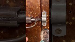 Simple idea with gate latch lock  mechanism lock  DIY  Craft metal  New design [upl. by Bille42]