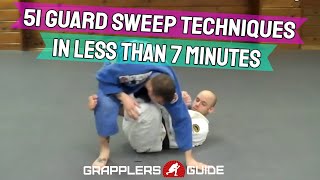 51 BJJ Guard Sweeps in Less Than 7 Minutes  Jason Scully [upl. by Zabrine]