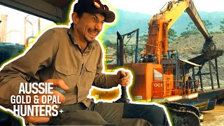 Parker Uses A 110Ton Excavator And Falls In Love  Gold Rush Parkers Trail [upl. by Adnotal828]