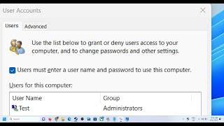 Fix Users Must Enter A User Name And Password To Use This Computer Option Missing In netplwiz Win 11 [upl. by Nadabb416]