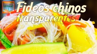 Fideos chinos transparentes  Cocina Vegan Fácil [upl. by Divan]