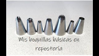 Mis boquillas básicas para empezar en repostería  Sweet Shop Victoria [upl. by Kikelia]