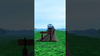 TRAINS VS END STOPS 😱 train beamngdrive [upl. by Alihet]