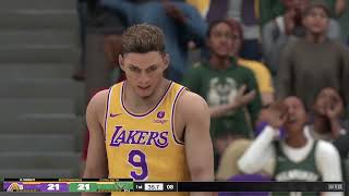 NBA 2K24 2024 NBA Preseason LA Lakers at Milwaukee [upl. by Llehsar]