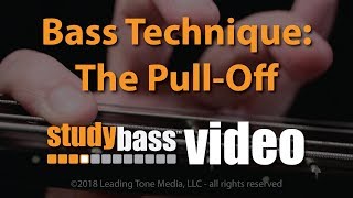 The PullOff Bass Technique  StudyBass [upl. by Yarased]