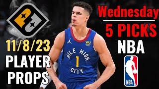 PRIZEPICKS NBA WEDNESDAY 118 CORE PLAYER PROPS [upl. by Heti]