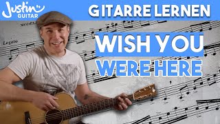 Wish You Were Here GitarrenTutorial  AnfängerVersion [upl. by Eimrej]