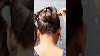 Stylish clutcher bun hairstyle for girls very long hair viralvideo ytshorts yt hairstyles [upl. by Anehs]