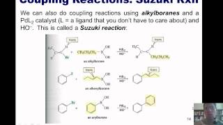 Chapter 11  Organometallic Chemistry Part 2 of 4 Gilman Suzuki and Heck reactions [upl. by Park138]