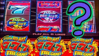 Chasing a 22K Jackpot Triple Red Hot 7s Slot [upl. by Yralih]