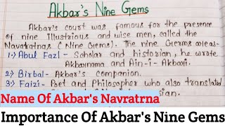 Importance Of Akbar Nine Gems  Name Of Akbar Navratnas  What are The 9 Gems Of Great Akbar Court [upl. by Zeb]