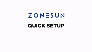 Zonesun ZSLP800 ZSFM5A ZSGK4200V ZSTB822 Line Instructions [upl. by Ydneh]