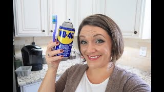 How to remove oil stains from your clothes using WD40  DIY [upl. by Amedeo864]