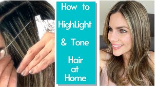 How To Highlight And Tone Hair At Home [upl. by Eelnayr]