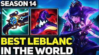 RANK 1 BEST LEBLANC IN SEASON 14  AMAZING GAMEPLAY  League of Legends [upl. by Adine755]