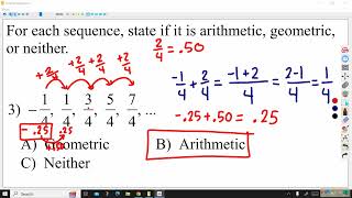 Arithmetic and Geometric Sequences [upl. by Lamp]