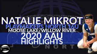 Natalie Mikrot 2020 Playmakers North AAU Highlights [upl. by Lahcsap]