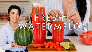 The BEST Mexican Drink Recipe Agua Fresca de Sandía  Easy Watermelon Drink Recipe [upl. by Eryn14]