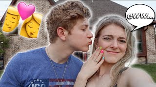 WIPING OFF MY BOYFRIENDS KISSES PRANK funny reaction vlog [upl. by Ricketts]