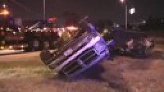 CAR CARRIER FLIPS OVER WITH CAR ON ITEHAZEL CREST amp AIRLINE TOWING [upl. by Azyl]