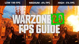 WARZONE 2 BEST PC SETTINGS Ultimate WZ2 Optimization Guide amp Benchmarks [upl. by Laoj]