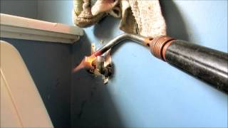 washer machine shut off valve replacedplumbing tips [upl. by Aelgna]