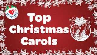 Top Christmas Carols with Lyrics 🌟 [upl. by Maziar]