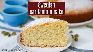 Swedish cardamom cake [upl. by Ahsilav]