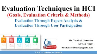 HCI 55 Evaluation Techniques  Evaluation Criteria with Examples [upl. by Akcirahs]