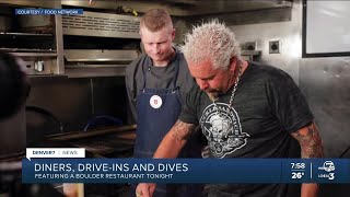 Diners Driveins and Dives visits a Boulder restaurant [upl. by Winwaloe]