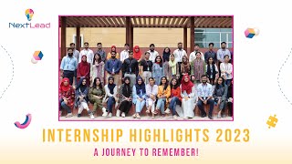 Internship Highlights 2023  A Journey to Remember [upl. by Metabel]