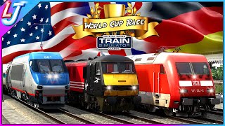 Train Simulator  Electric Locomotive World Cup Race [upl. by Ybbil614]