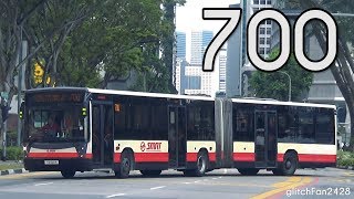 SMRT Retired Gearslip  TIB1021R on Service 700  Mercedes Benz O405G Hispano Habit [upl. by Kcirrez697]