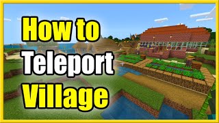 How to Teleport to a Village in Minecraft with Commands Best Tutorial [upl. by Bevis]