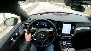 2024 Volvo S60 T8 AWD LR HP 455hp POV DRIVE [upl. by Erlina]