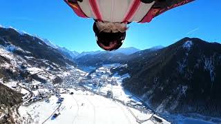 Geraldine Fasnachts wingsuit flight captured by Lionel Favre [upl. by Llehcor447]