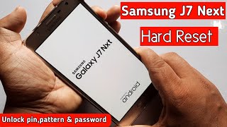 Hard Reset Samsung J7 Next 2022  samsung 7 next remove pin pattern amp password  factory reset j7 [upl. by Adidnere]