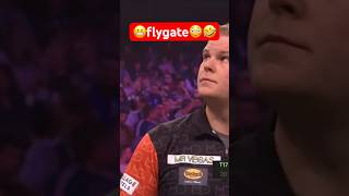 😬flygate Grand Slam of Darts Mike de Decker 🤩🤣Dart [upl. by Bridgid]