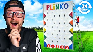 Worlds Largest Plinko Board Controls Our Life for 24 Hours [upl. by Meehahs391]