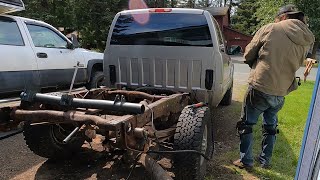 Chevy Silverado Frame Restoration Fuel Tank Crossmember Replacement [upl. by Eerolam]