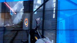 Sixense demos Razer Hydra at CES Intel event using Portal 2 [upl. by Dannel]