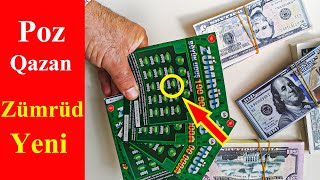 Poz qazan Zümrüd Zəngin olmaq mümkünmü Scratch Card Emerald Is it possible to get rich [upl. by Anaehs377]