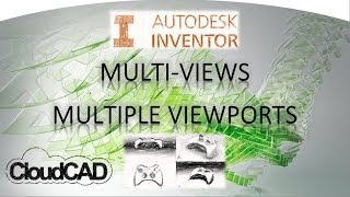 MultiViews Create Additional Modelling Viewports  Autodesk Inventor [upl. by Anceline]