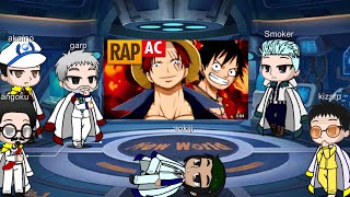 Marinha reagindo Rap do Luffy e shanks carta de um pirata AC RAPS [upl. by Toile949]