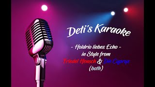 Holdrio liebes Echo  Friedel Hensch amp Die Cyprys  Karaoke [upl. by Tammara]