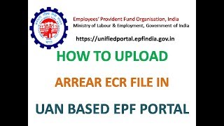 HOW TO MAKE ARREAR ECR GENERATE ARREAR CHALLAN [upl. by Sargent]