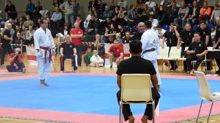 6th World Cup KWF Kumite Darwin Rojas Venezuela vs Felipe Martins Brasil [upl. by Kcirdderf]