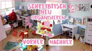 Schreibtisch NEU organisieren📚 • Chaos bewältigen im Kinderzimmer • Folge 4 • Maria Castielle [upl. by Assirat149]