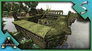 JOURNEY TO THE SWAMP RAFTING ADVENTURE amp GETTING DEATHROLLED  Ark RAGNAROK DLC Gameplay S3E68 [upl. by Annoirb]