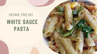 RESTAURANT STYLE WHITE SAUCE PASTA AT HOME [upl. by Akerahs]